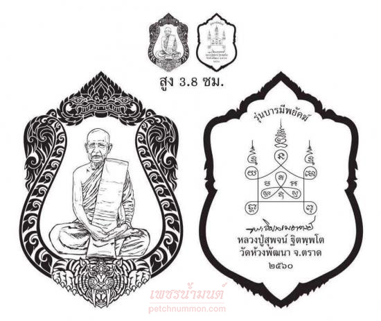 รูปเหรียญเสมา บารมีพยัคฆ์ หลวงปู่สุพจน์ (วัดห้วงพัฒนา)