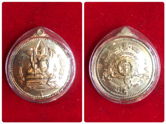 รูปพระเหรียญจักรเพชร วัดดอน ยานนาวา กรุงเทพ เนื้อนวโลหะ รุ่น 2 ปี 2554