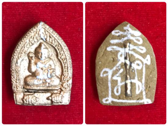 รูปกุมารทองเรียกทรัพย์เนื้อผงผสมดิน 7 ป่าช้าด้าน หล้งฝังตะกรุดเรียกทรัพย์ หลวงเตี่ย วัดเวฬุวนาราม