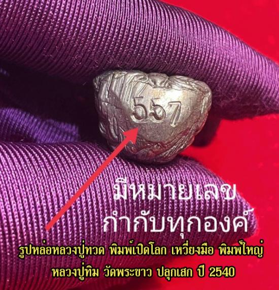 รูปรูปหล่อหลวงปู่ทวด พิมพ์เปิดโลก เหวี่ยงมือ รุ่นแรก หลวงปู่ทิม วัดพระขาว ปลุกเสก ปี 2540